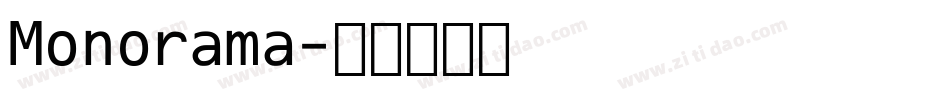Monorama字体转换