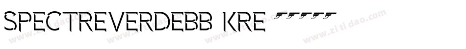 SpectreVerdeBb-Kre字体转换