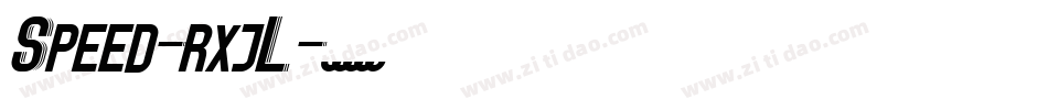 Speed-rxjL字体转换