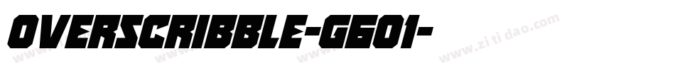 Overscribble-g6o1字体转换