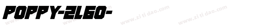 Poppy-2l6o字体转换