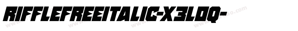RifflefreeItalic-x3L0q字体转换