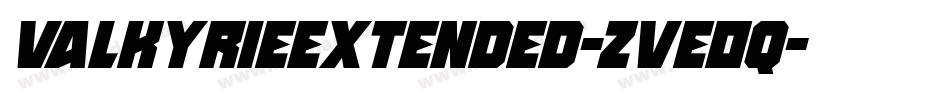 ValkyrieExtended-ZVE0q字体转换