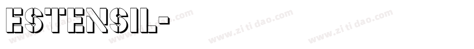Estensil字体转换