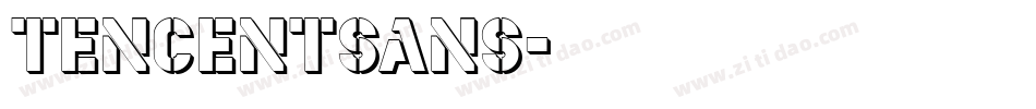 tencentsans字体转换