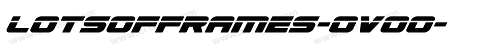 LotsOfFrames-OVoo字体转换