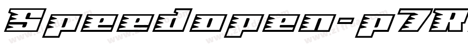 Speedopen-p7Ra字体转换