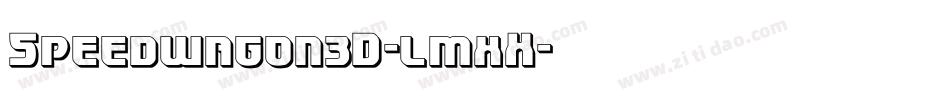 Speedwagon3D-lmxX字体转换