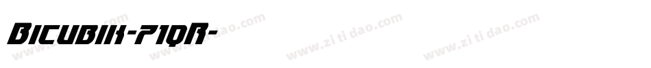 Bicubik-71qR字体转换