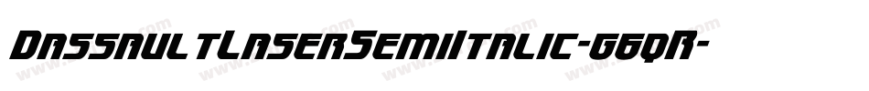 DassaultLaserSemiItalic-g6qR字体转换