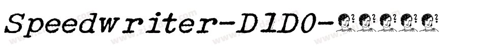 Speedwriter-DlD0字体转换