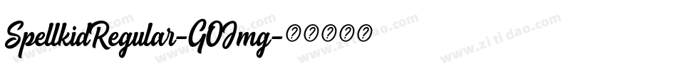 SpellkidRegular-GOJmg字体转换