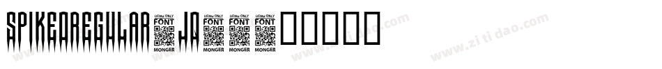 SpikedRegular-jq19字体转换