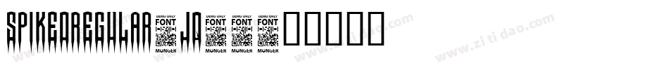 SpikedRegular-jq19字体转换