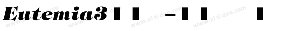 Eutemia3生成器字体转换