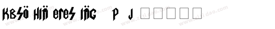 Kbsothinteresting-9p7j字体转换 Kbsothinteresting-9p7j字体转换