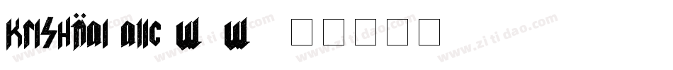 KrishnaItalic-w9w3字体转换