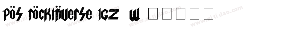 PostRockInverse-lgZ9w字体转换