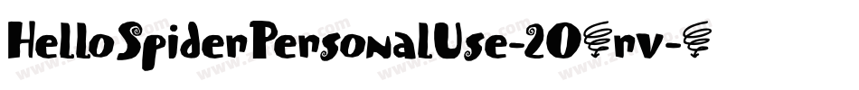 HelloSpiderPersonalUse-2O4rv字体转换