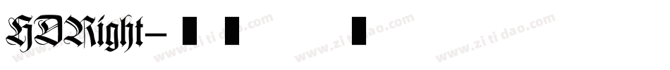 HDRight字体转换
