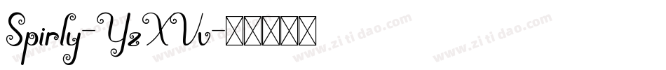 Spirly-YzXVv字体转换