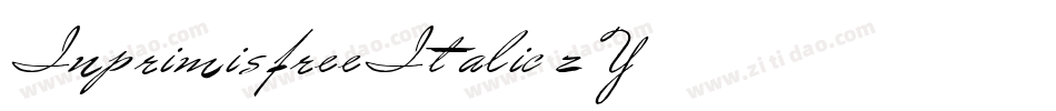 InprimisfreeItalic-z5Y3字体转换