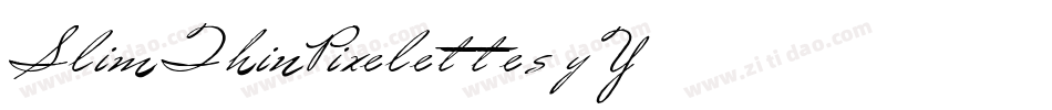 SlimThinPixelettes-y5Y3字体转换
