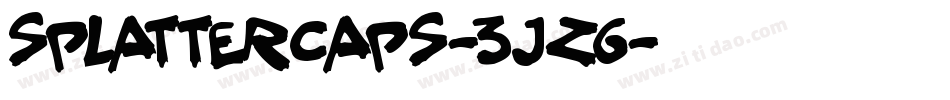 SplatterCaps-3jZ6字体转换