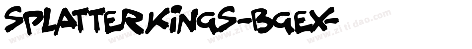 SplatterKings-Bgex字体转换