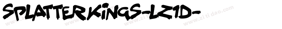 SplatterKings-lz1d字体转换