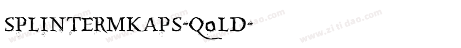 Splintermkaps-q0Ld字体转换