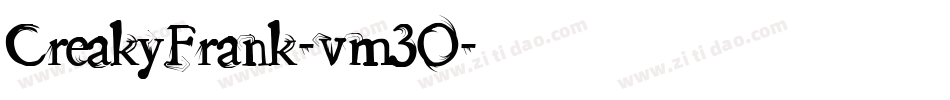 CreakyFrank-vm3O字体转换 CreakyFrank-vm3O字体转换