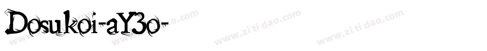 Dosukoi-aY3o字体转换