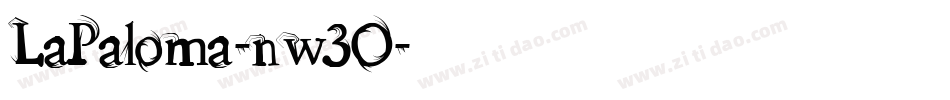 LaPaloma-nw3O字体转换