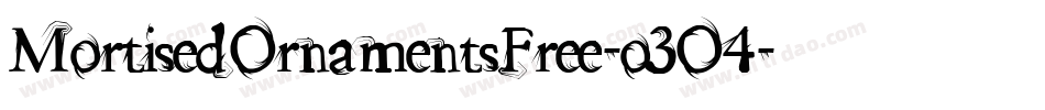 MortisedOrnamentsFree-o3O4字体转换