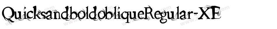 QuicksandboldobliqueRegular-XE3o字体转换