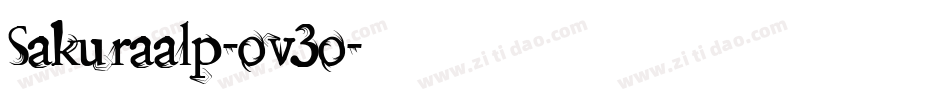 Sakuraalp-ov3o字体转换 Sakuraalp-ov3o字体转换