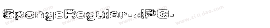 SpongeRegular-zlPG字体转换