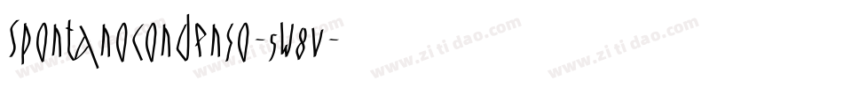 Spontanocondenso-5W8v字体转换 Spontanocondenso-5W8v字体转换