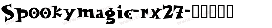 Spookymagic-rx27字体转换