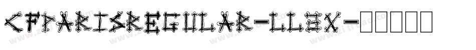 CfParisRegular-ll3X字体转换