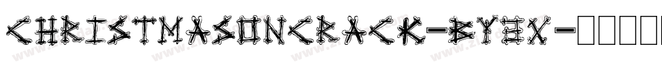 ChristmasOnCrack-BY3x字体转换