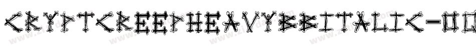 CryptcreepheavybbItalic-oq3x字体转换