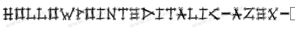 HollowPoint3DItalic-az3x字体转换