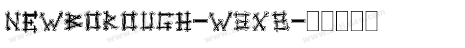 Newborough-w3x2字体转换