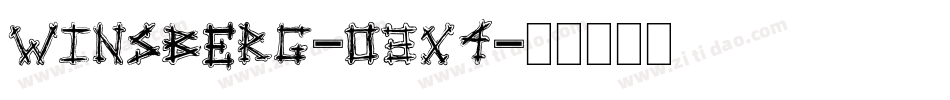 Winsberg-O3X4字体转换