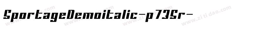 SportageDemoitalic-p735r字体转换