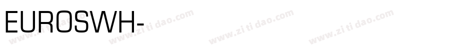 EUROSWH字体转换
