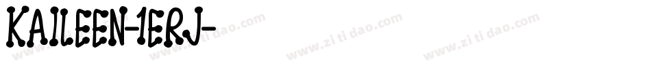Kaileen-1Erj字体转换