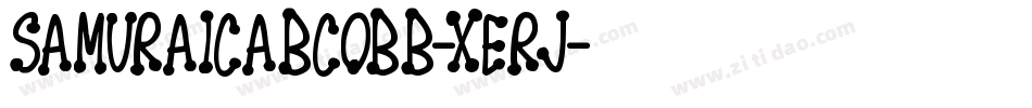 Samuraicabcobb-XErj字体转换